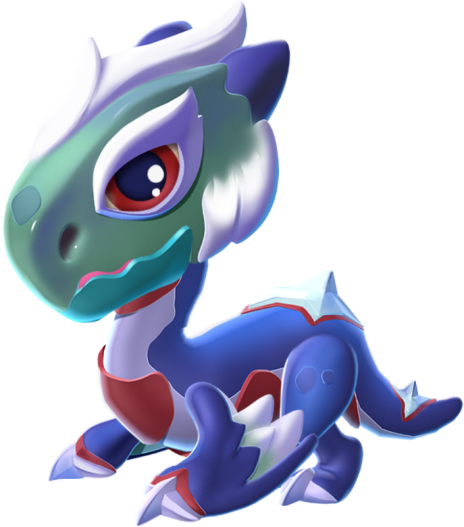 a blue and white pokemon with red eyes