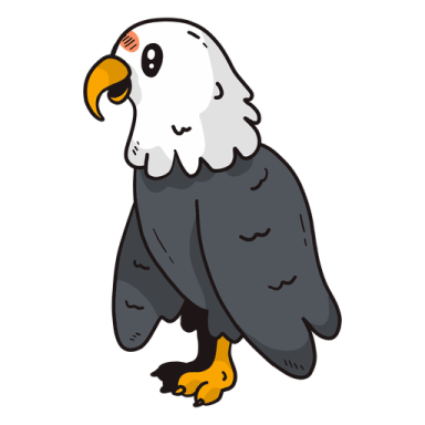 an illustration of a bald eagle