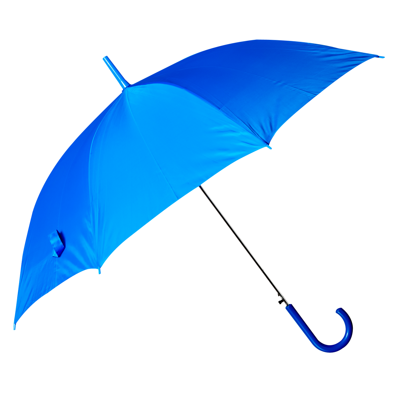 a blue umbrella on a white background