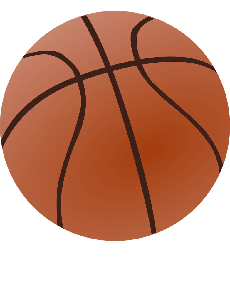 a basketball ball on a white background