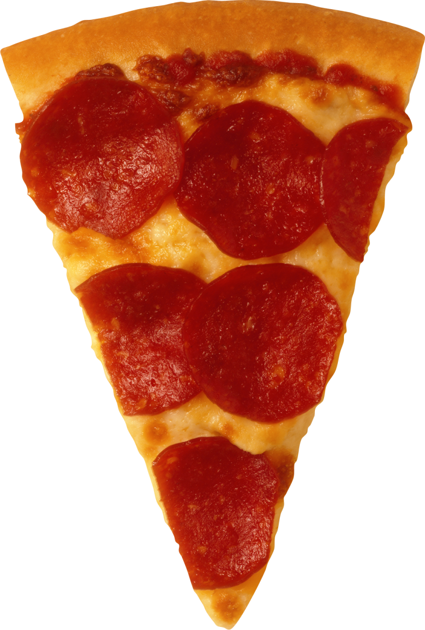 a slice of pepperonie pizza