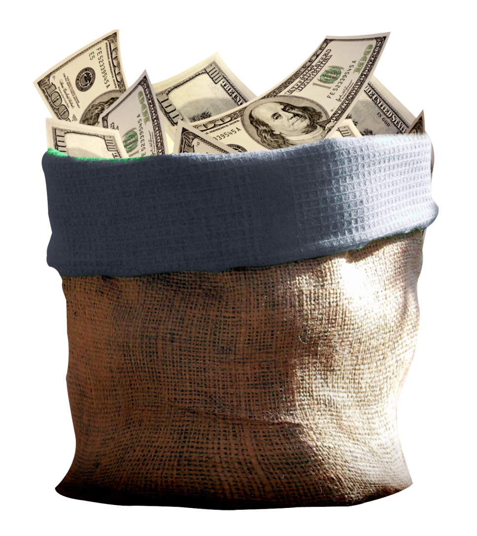 a bag full of money
