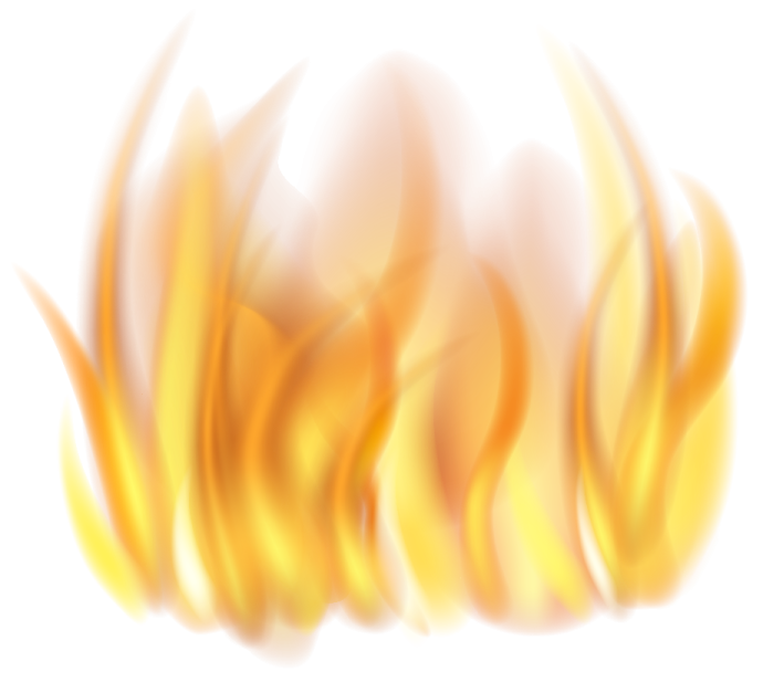 a fire flame on a white background