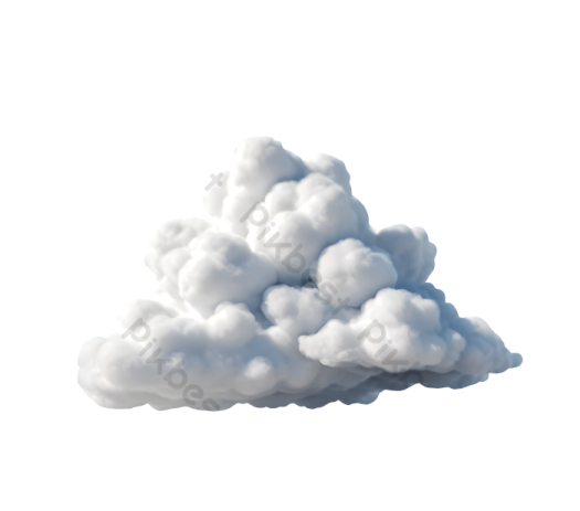 a cloud on a white background