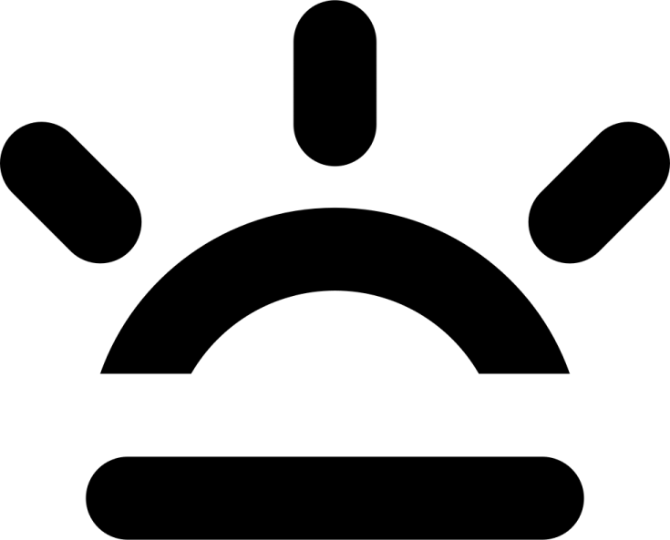 a black and white icon of a clock