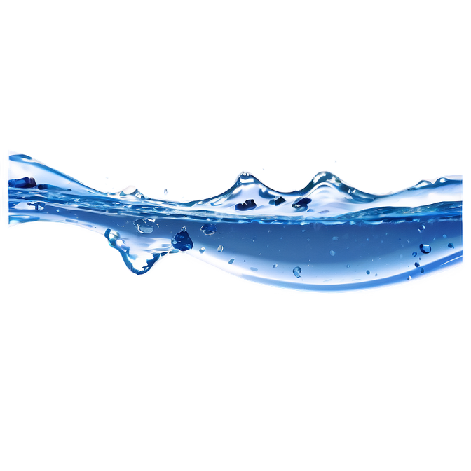 a blue water wave on a white background