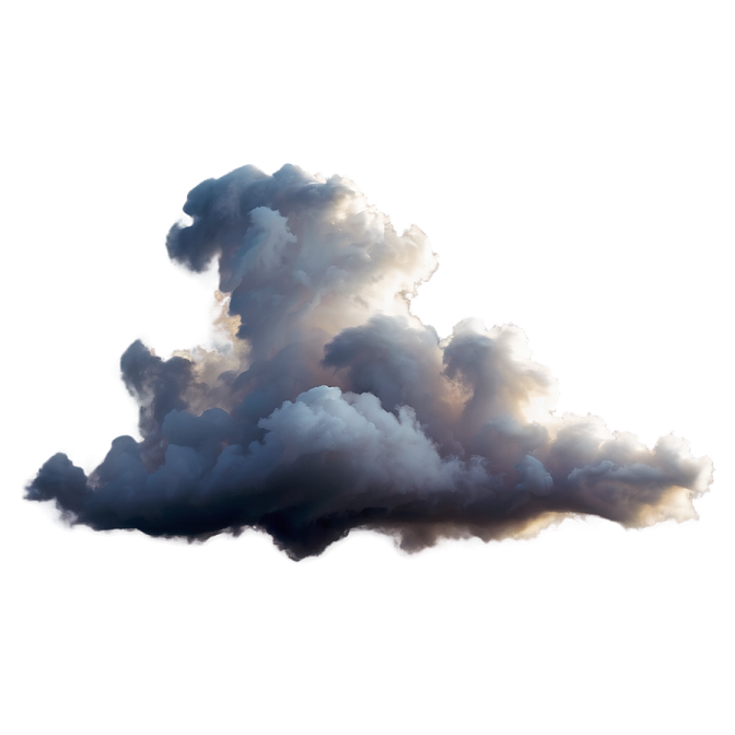 a black cloud in the sky