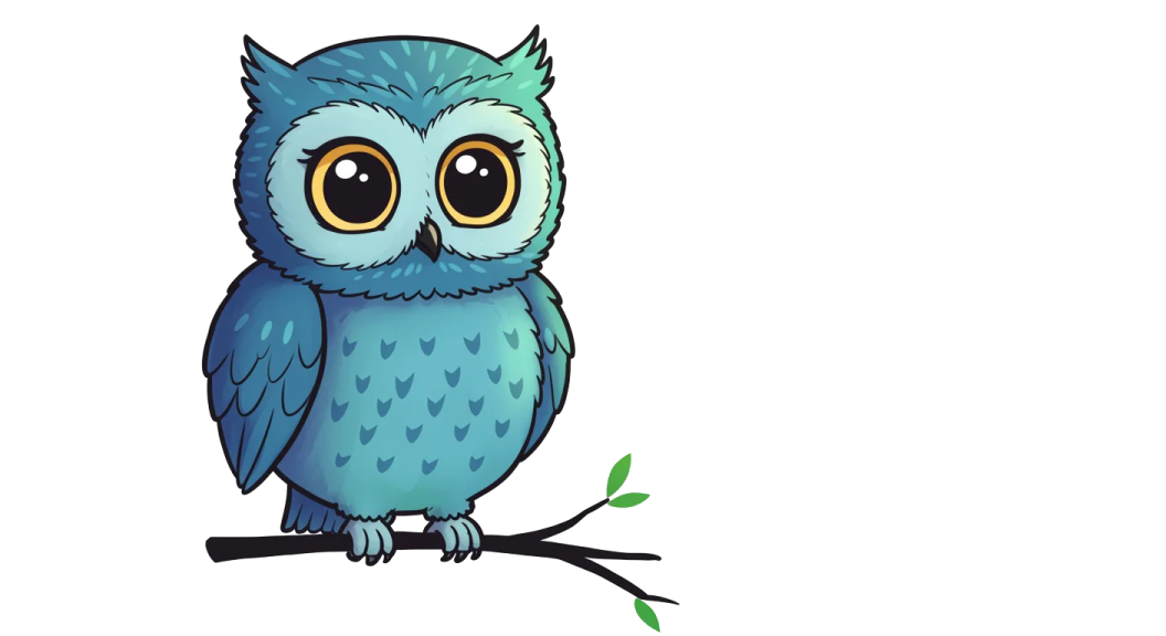 an owl sitting on top of a tree branch