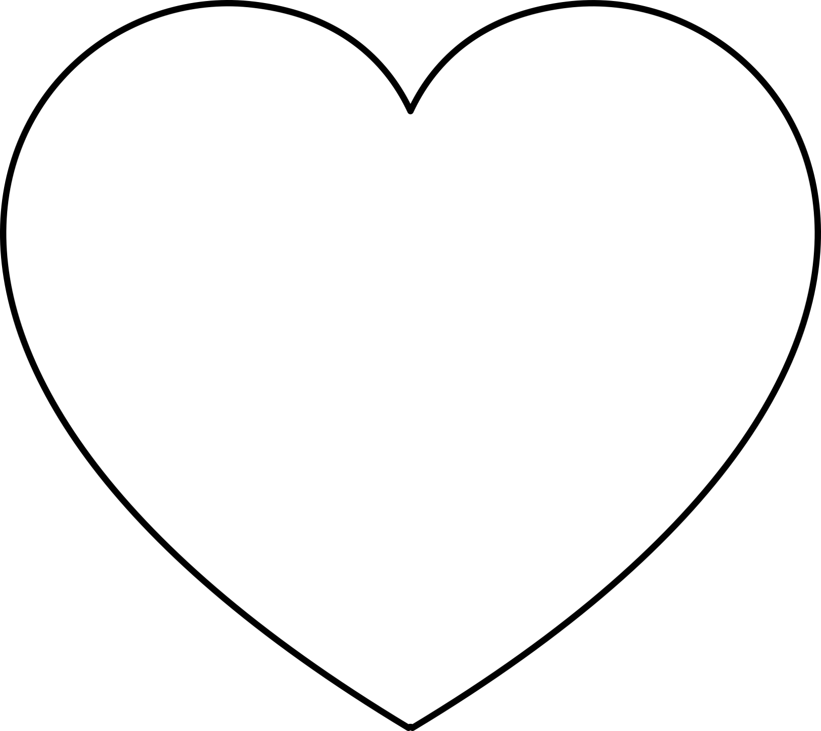 a black and white heart