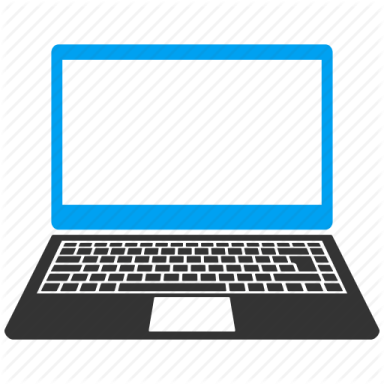 a laptop with a blank screen icon