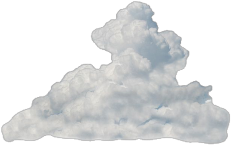 a cloud in the shape of a mountain