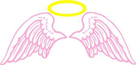 an angel with wings and halo