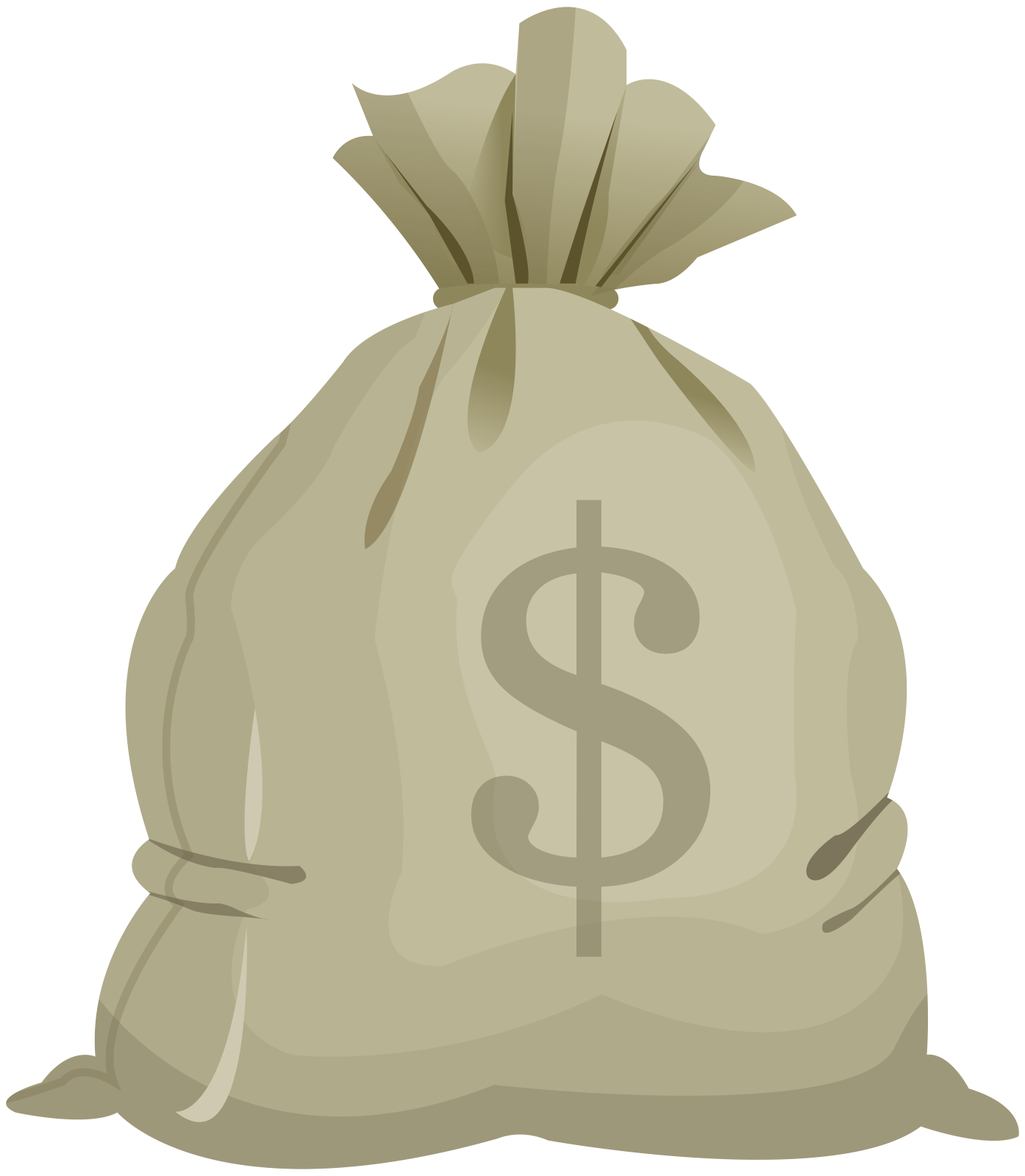 a bag of money clipart