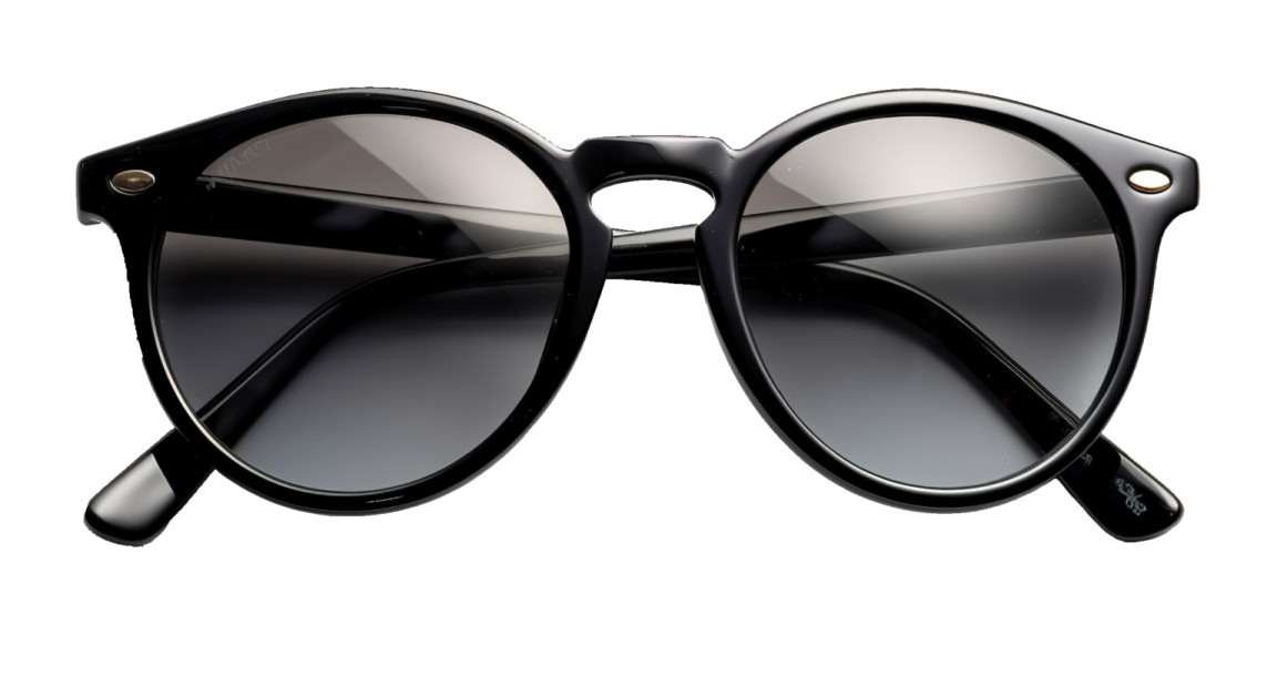 a pair of sunglasses on a white background