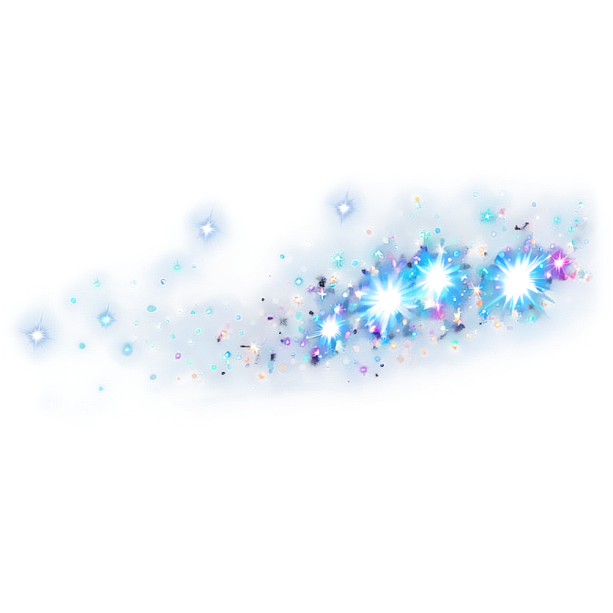 a white background with blue and purple stars