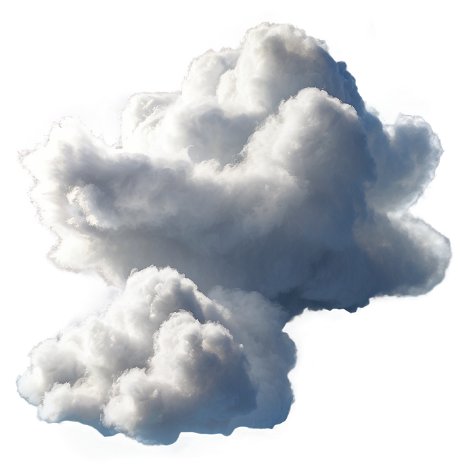 white clouds in the sky