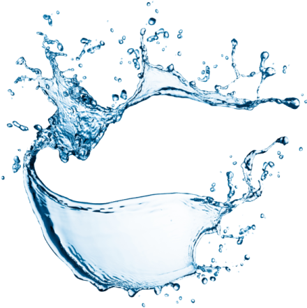 water splash on a white background