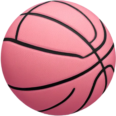 a pink basketball ball