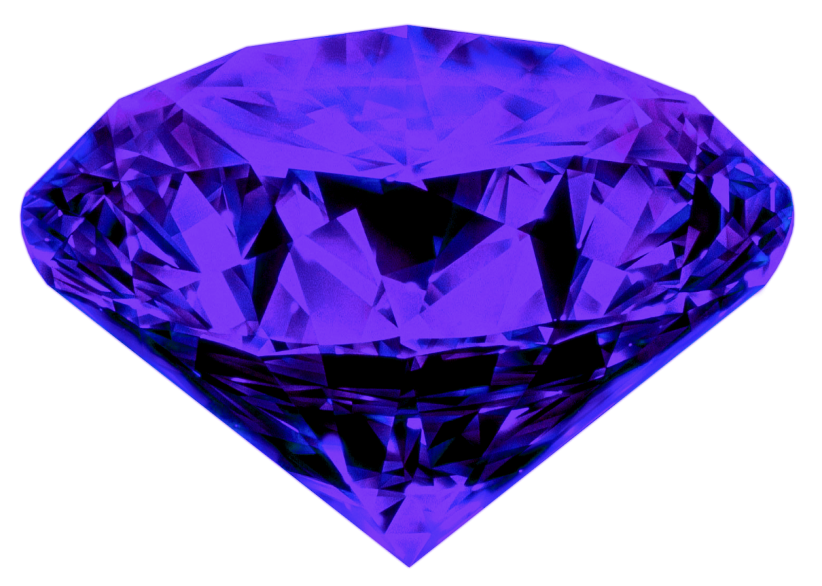 a purple diamond on white background