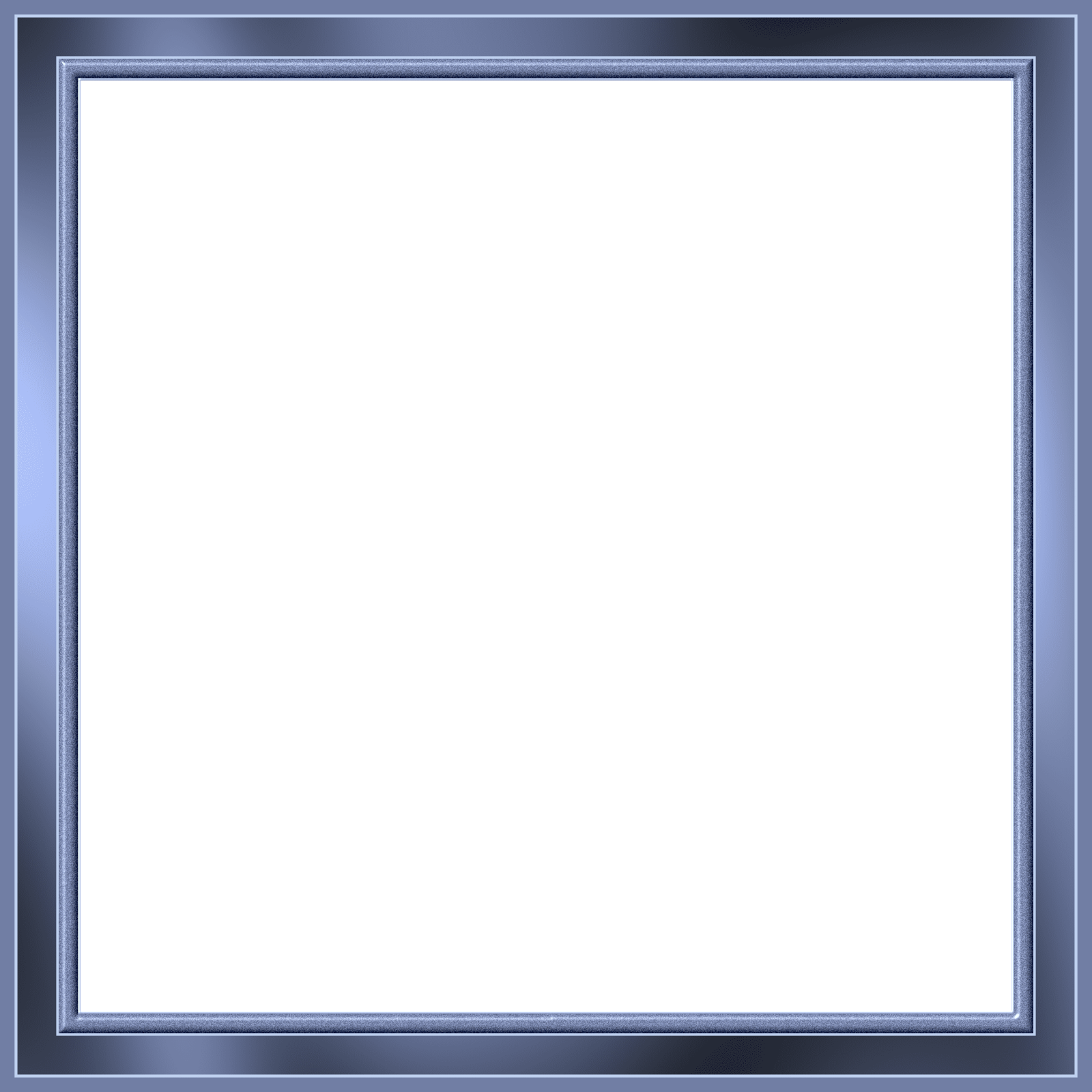 a blue frame on a white background