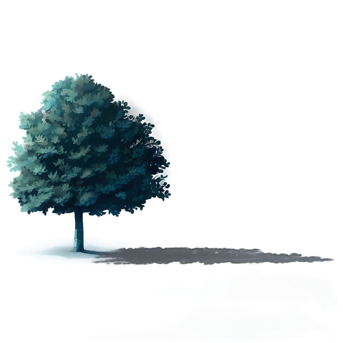 a green tree on a white background