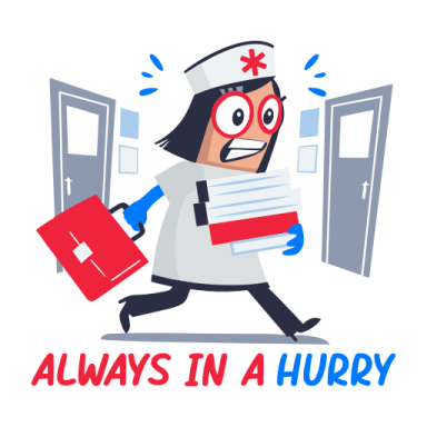 always in a hurry