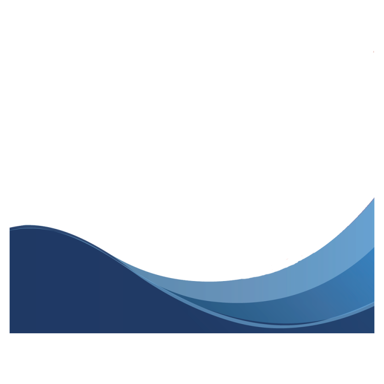 a white background with blue waves