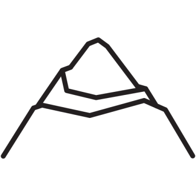 a black and white image of a mountain