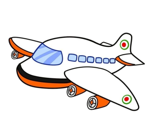 a drawing of an airplane