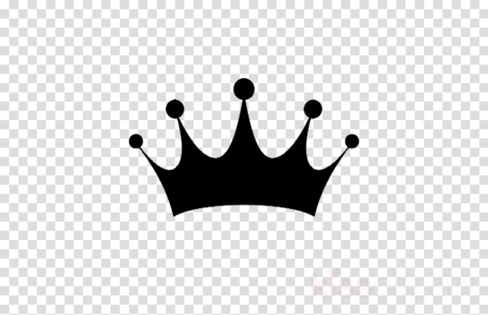 a black crown on a transparent background