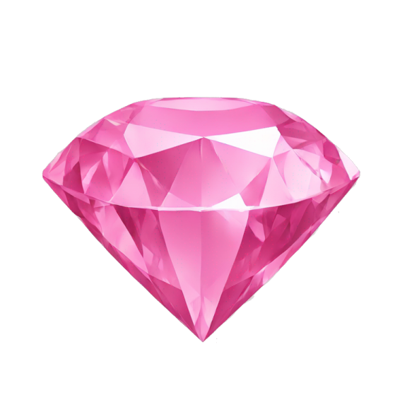a pink diamond on white background