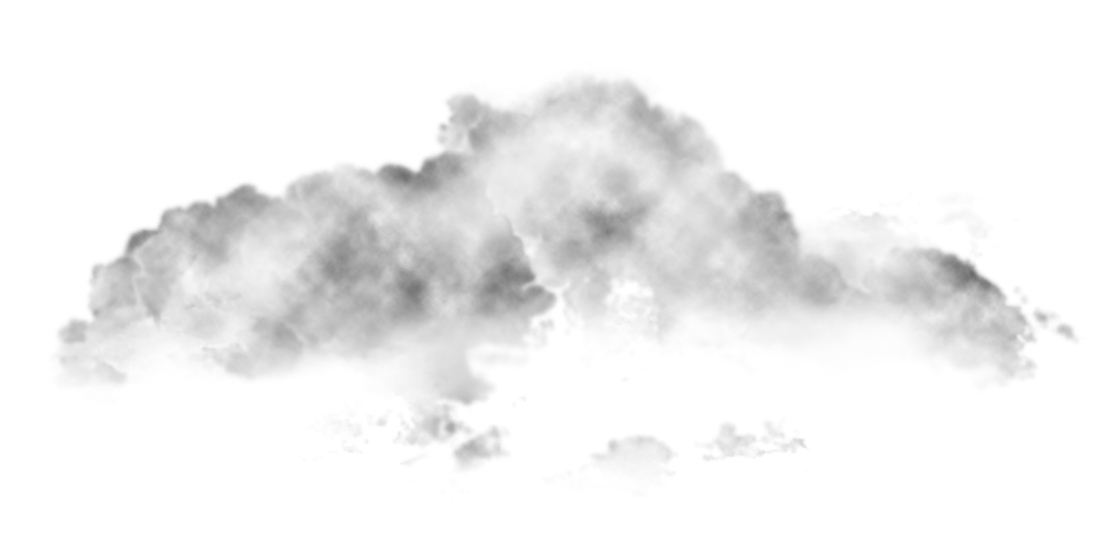 a cloud of smoke on a white background