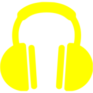 a pair of headphones on a white background
