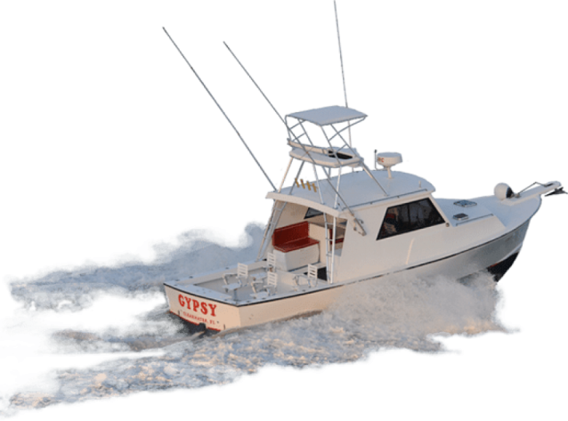 the boat is white
