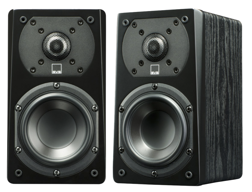 a pair of speakers on white background