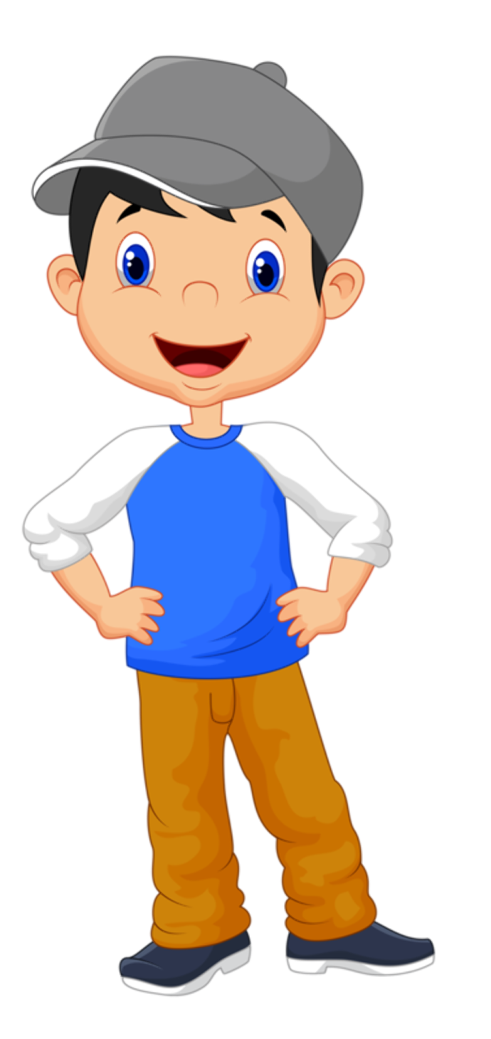 a boy wearing a baseball cap and blue shirt