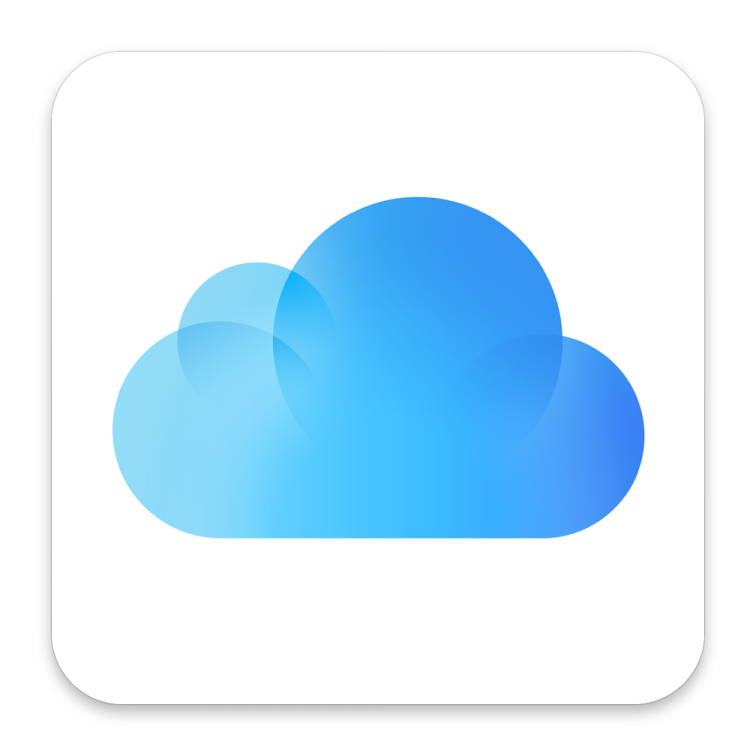 a cloud icon on a white background