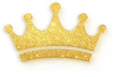 a golden crown on a white background