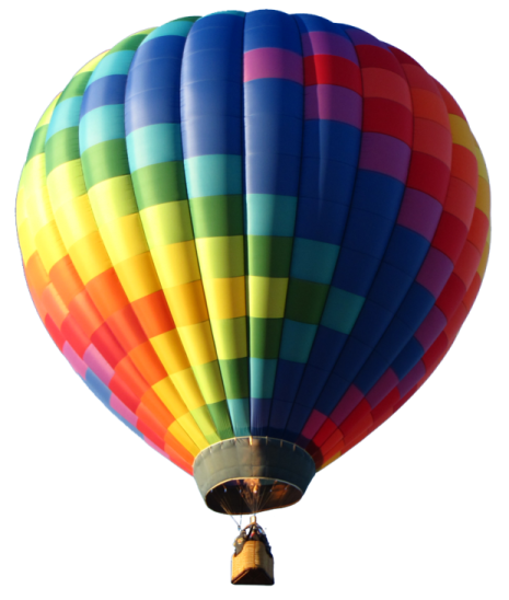 a colorful hot air balloon flying in the sky