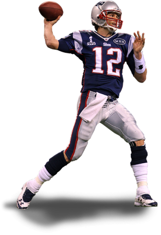 a man in a football uniform throwing a ball