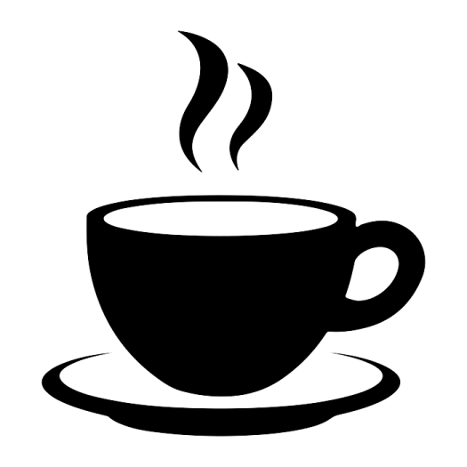 a cup of coffee on a white background