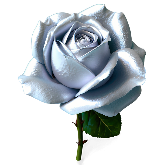 a single white rose on a white background