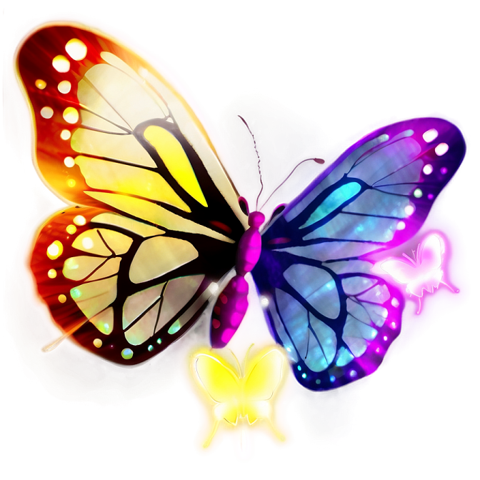 a colorful butterfly on a white background