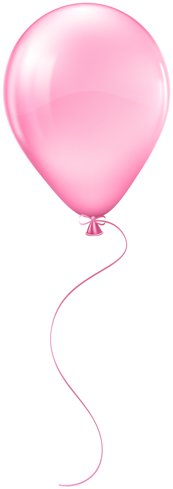 a pink balloon on a white background