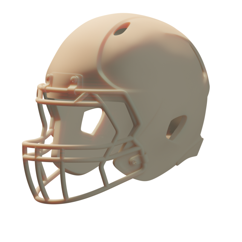 a football helmet on a white background