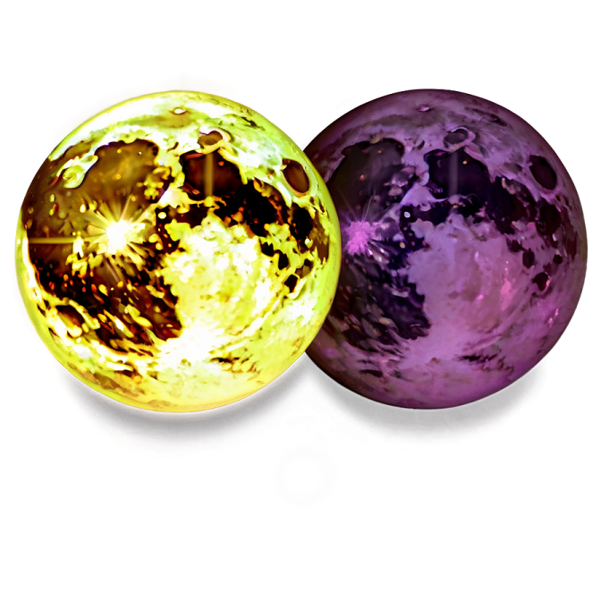 two different colored gems on a white background