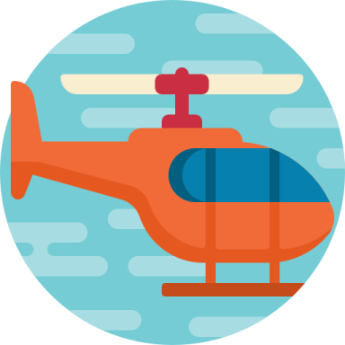 a helicopter flying in the sky