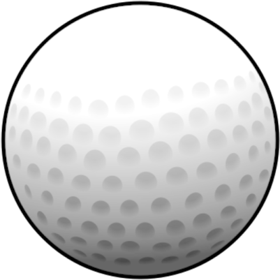 a golf ball on a white background