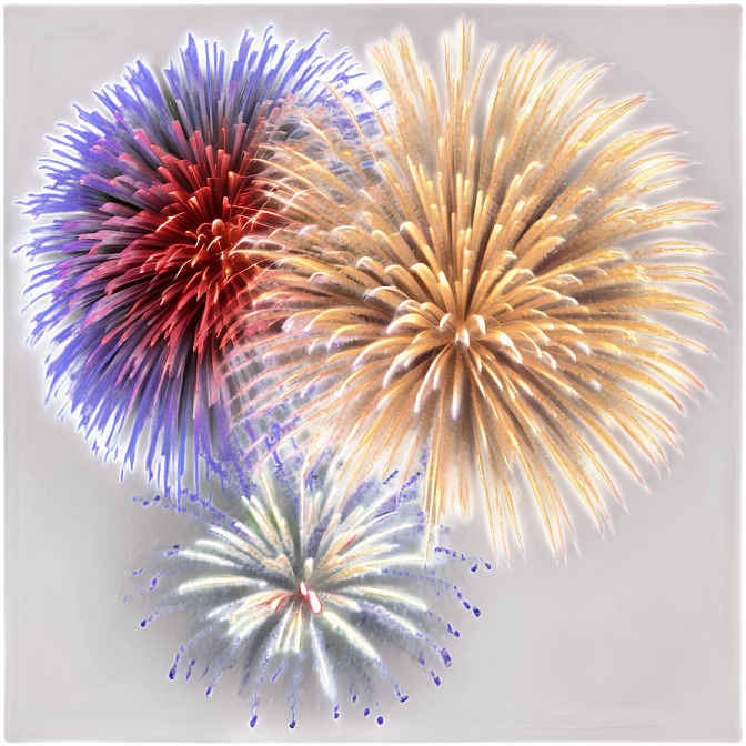 multi colored fireworks