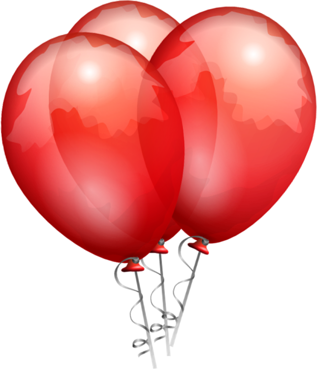 a bunch of red balloons